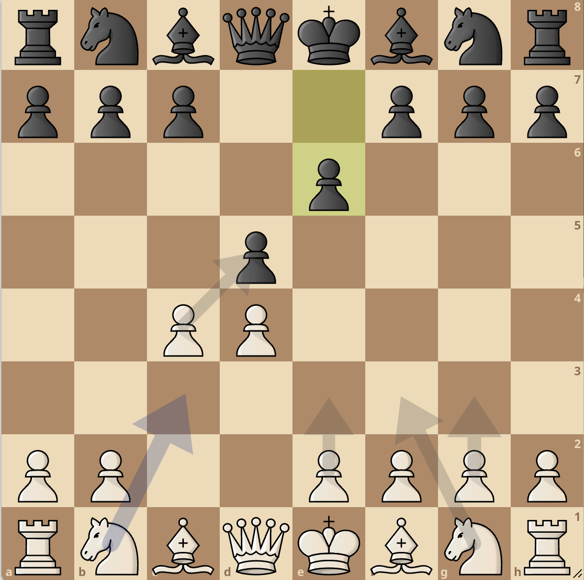 Immagine che contiene pezzo degli scacchi, gioco da tavolo, scacchi, Scacchiera

Descrizione generata automaticamente